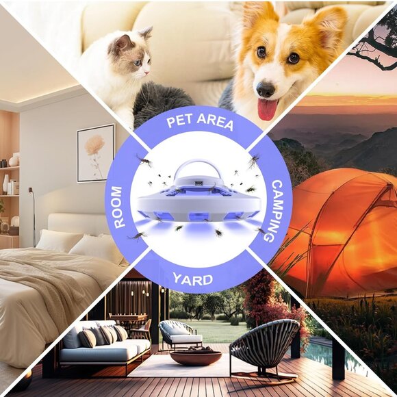 2 Packs Flea Traps for Inside Your Home with 6 Sticky Pads and USB Cable, Flea L - Picture 5 of 7